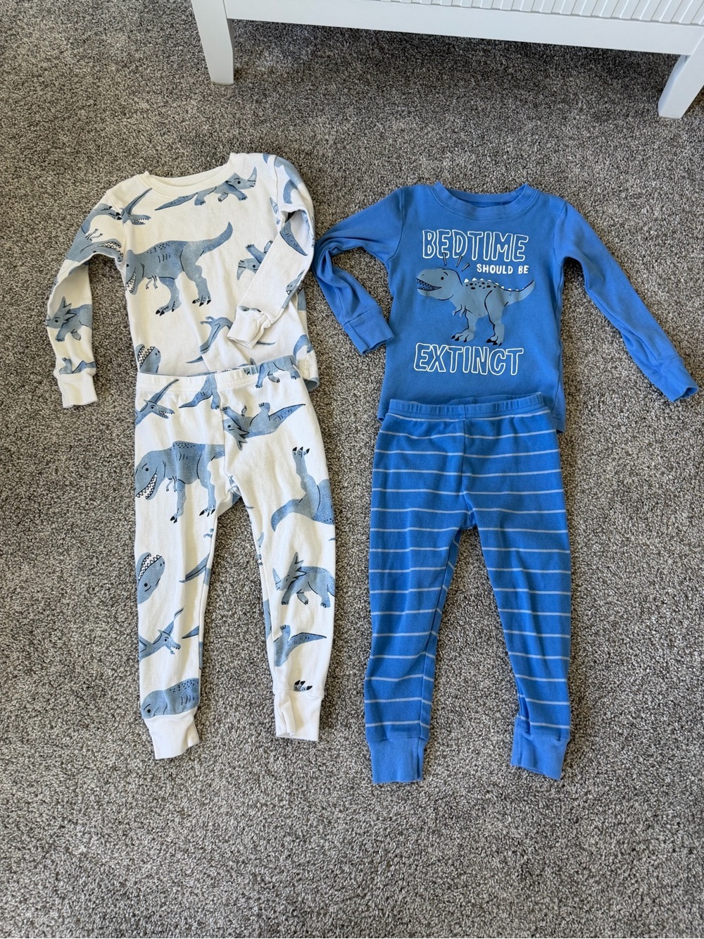 Carter's Blue Toddler Dinosaur Pajama Sets